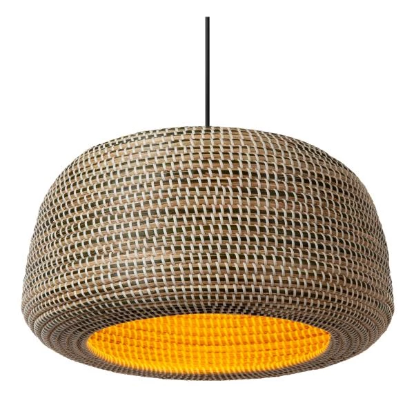 Lucide Premium MADUKA - Hanglamp - 1xE27 - Bruin - detail 1
